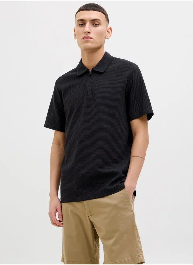 JACK & JONES Jack & Jones Solid Short Sleeve Polo T-Shirt