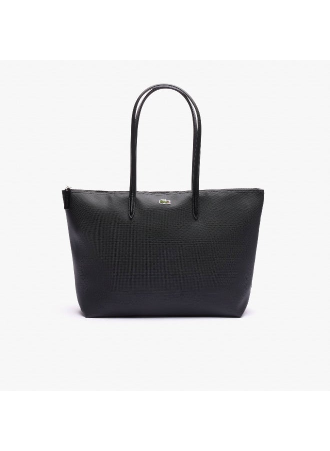 Lacoste bag Women's L12.12 Concept Fashion Versatile Large Capacity Large Size Zipper Handheld Camera Bag Shoulder Bag Camera Bag Tote Bag Large 35cm * 30cm * 12cm - Image 4
