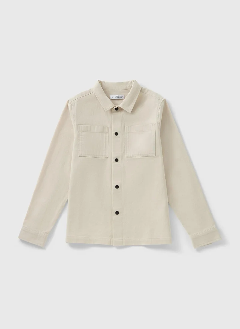 Matalan Boys Cream Twill Shacket