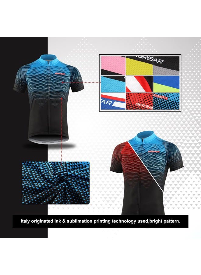 BERGRISAR Men's Cycling Jerseys Short Sleeves Bike Shirt - Image 3