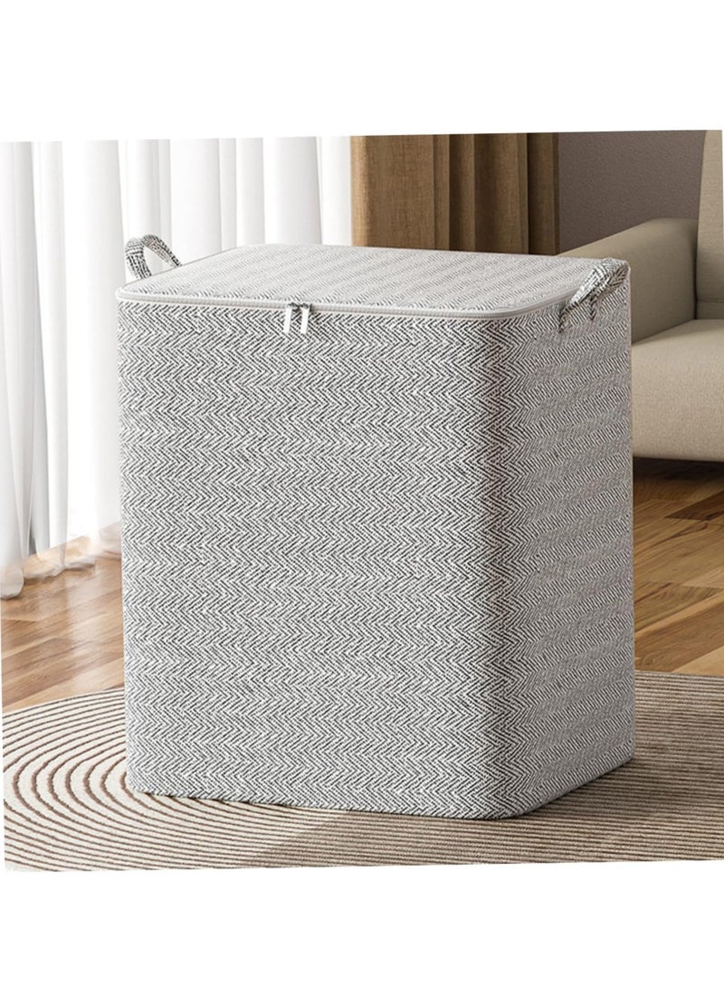 2pcs Wardrobe Clothes Organizer Bedding Organizer Foldable Closet Storage Organizer with Carrying Handles Large-Capacity Storage Bag for Home Bedroom Office（110L）  - Image 1