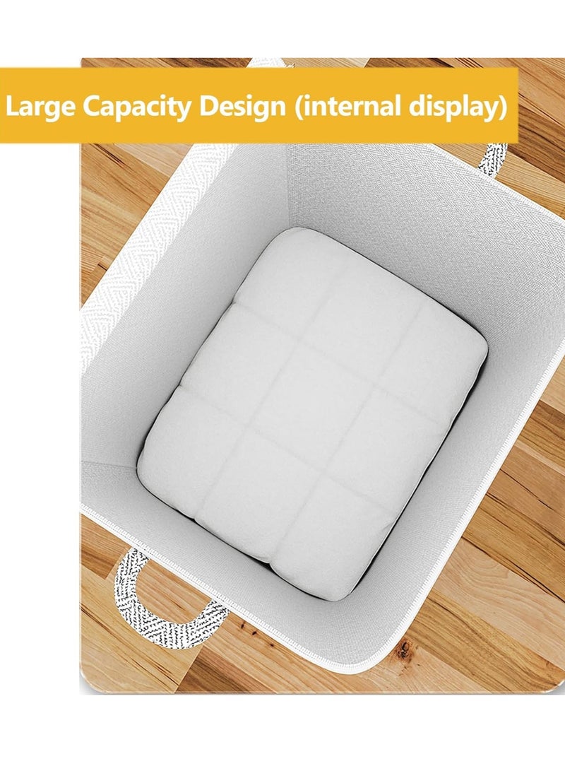 2pcs Wardrobe Clothes Organizer Bedding Organizer Foldable Closet Storage Organizer with Carrying Handles Large-Capacity Storage Bag for Home Bedroom Office（110L）  - Image 5