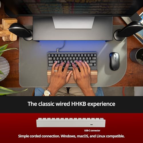 HHKB - لوحة مفاتيح هاكينغ السعيدة الاحترافية الكلاسيكية (سلكية، USB، ماك، ويندوز، رمادي، مطبوع) مع ضمان استبدال متقدم لمدة 2 سنة - Image 5