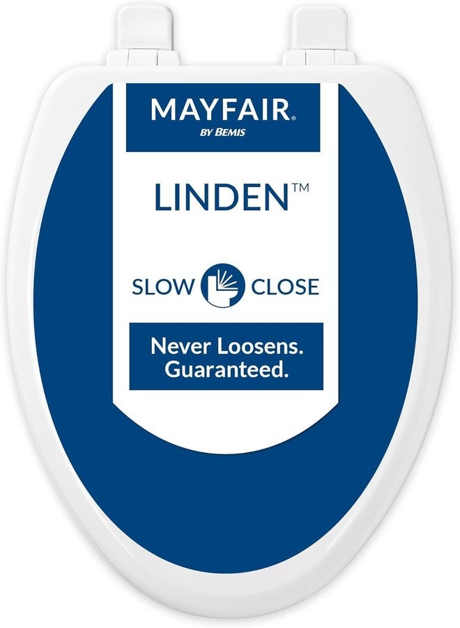 Mayfair مقعد مرحاض ميفير ليندن ببطء إغلاق، غير قابل للانزلاق، خشب ثقيل، سهل التركيب، مطول، أبيض - Image 1