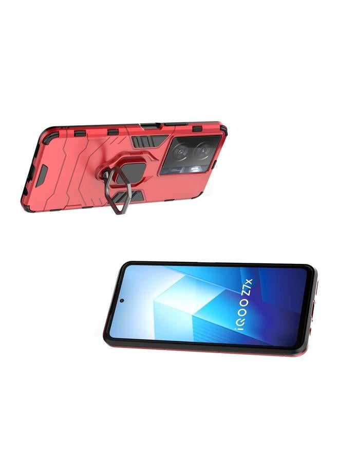 erorex Case For vivo iQOO Z7x 5G Magnetic Ring Holder PC + TPU Phone Case - Image 4