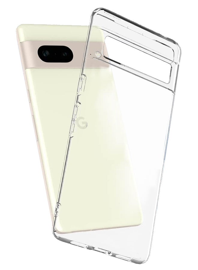 CATANES Google Pixel 7 TPU Case Clear Anti-Yellowing Transparent Shockproof Protective Phone Case Scratch Resistant Cover - Image 2