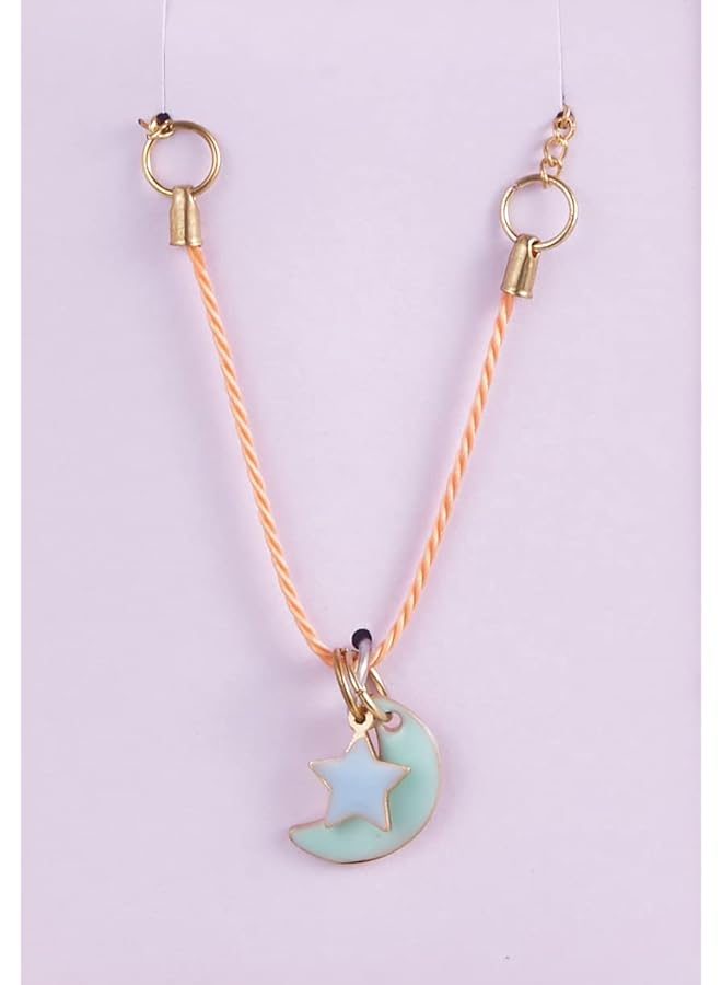 Meri Meri Enamel Moon And Sun Necklace - Image 3