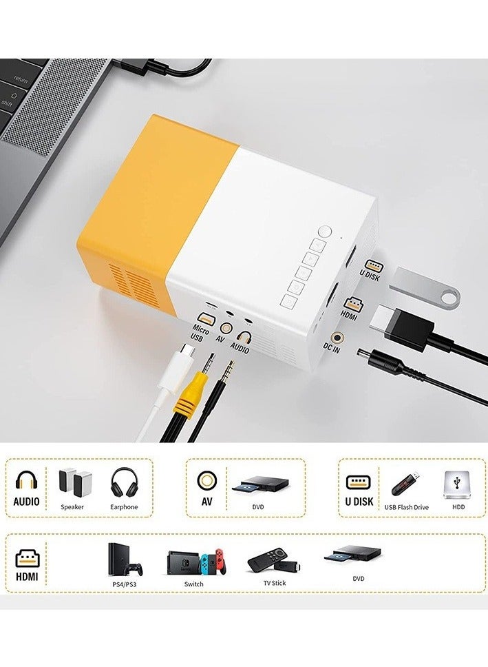 Multimedia Mini Portable Projector for Home Use, Compact and Convenient Projector for Movies and Presentations  - Image 4