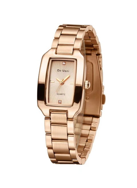 Women Wrist Watch by De Vani Analog Rose Gold Color