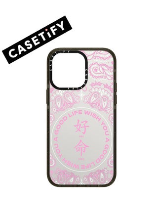 Soft Pink with Paisley Highlights