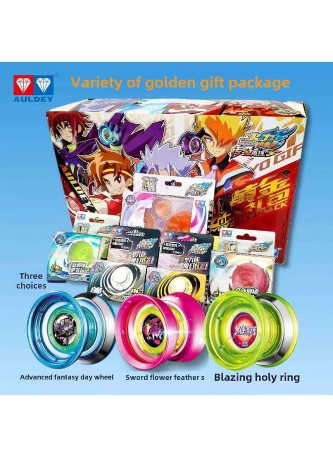 Generic Yo-Yo Fire Young King Flame Competition Yoyo Ball Children's Metal Luminous Yo-Yo Cross Border Wholesale-Color:Chasing The Cloud Thorn (including Top Finger)-Specifications:10 Extra Ropes  - Image 4