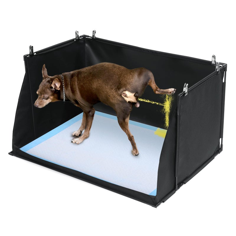HOMBYS Dog Pee Pad Holder with High Walls NoSpill Indoor Potty for Large Dogs Foldable Puppy Litter Box Patent Pending 338 L x 28 W x 177 H - Image 2