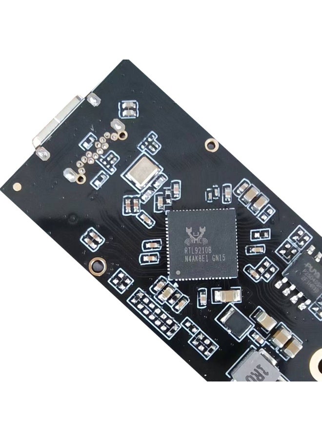 Generic - M.2 SSD Solid State Hard Disk Box Motherboard Dual Protocol Nvme/ngff/SATA Mobile Hard Disk Transfer Board Card-Color:NGFF(SATA) Protocol Has Colored Lights - Image 1