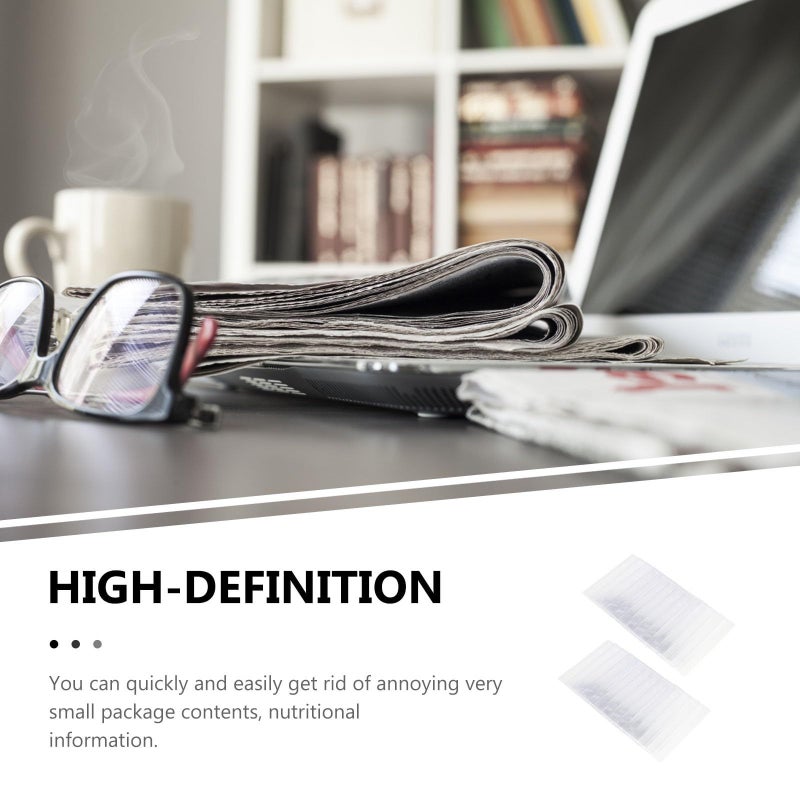 24pcs PVC Card Shaped Magnifier Sheets for Seniors Reading Aid 85x55mm Lens - Image 4