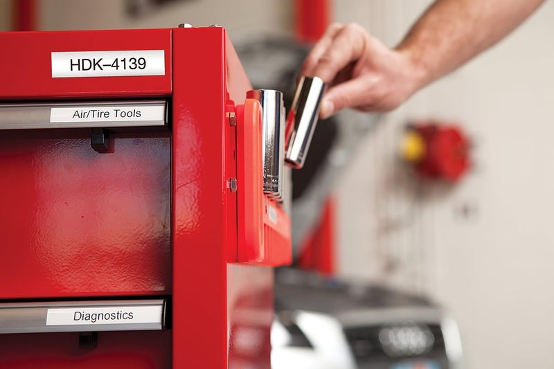 DYMO Rhino Industrial Labels - Black on White Vinyl Tape, 12mm x 5.5m (1/2" x 18') - Image 5