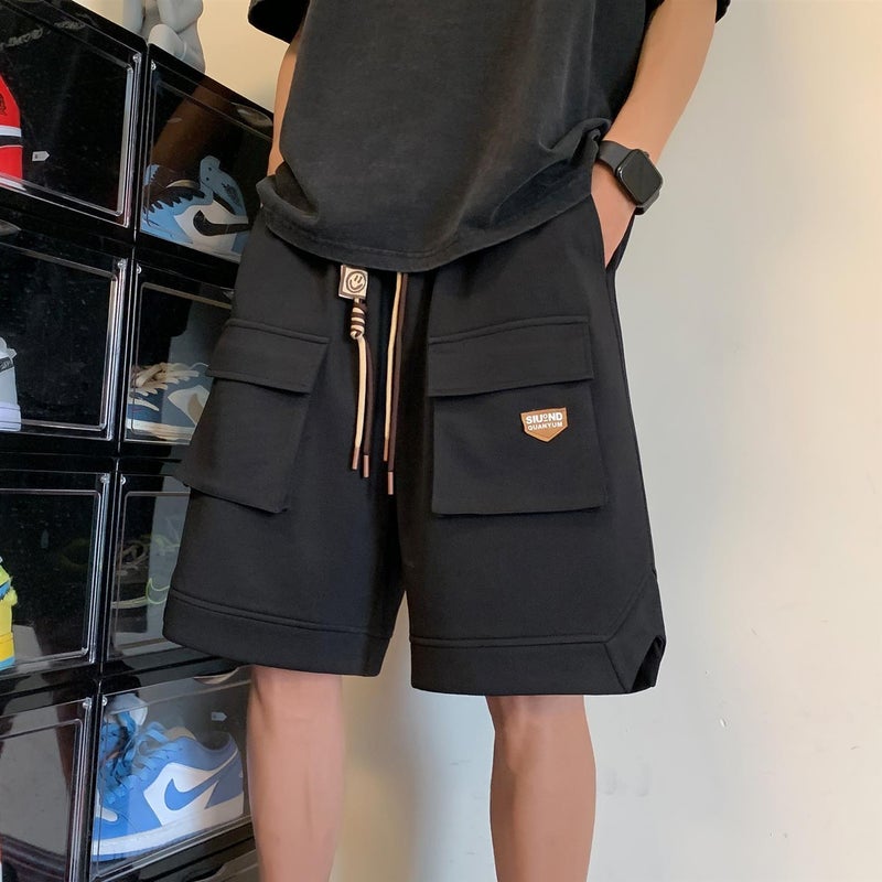 High-Quality Youth Men's Shorts, Boys' Popular Overalls, Shorts, Summer Boys' Handsome Trendy Shorts - Image 4