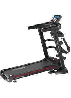 MF-132-4 Foldable LCD Display Low Noise 2.5 HP DC Motor Manual Incline Treadmill With Massager Heart Rate Monitoring USB Music Player and Speaker (with iPad/Phone Holder) For Home Use