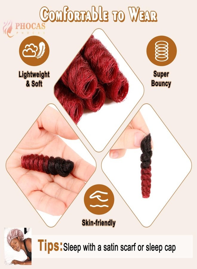 PHOCAS 5Packs 10'' Short Crochet Hair Crochet Braids for Black Women Natural Black to BUG - Image 3