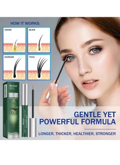iBealee Eyelash Growth Serum Boost Growth and Thicker Lashes Promote Thickens Look of Curls Lifts Eyelashes Plant Extracts Denser and Healthier Eyelashes and Eyebrow Growth Serum  - Image 2