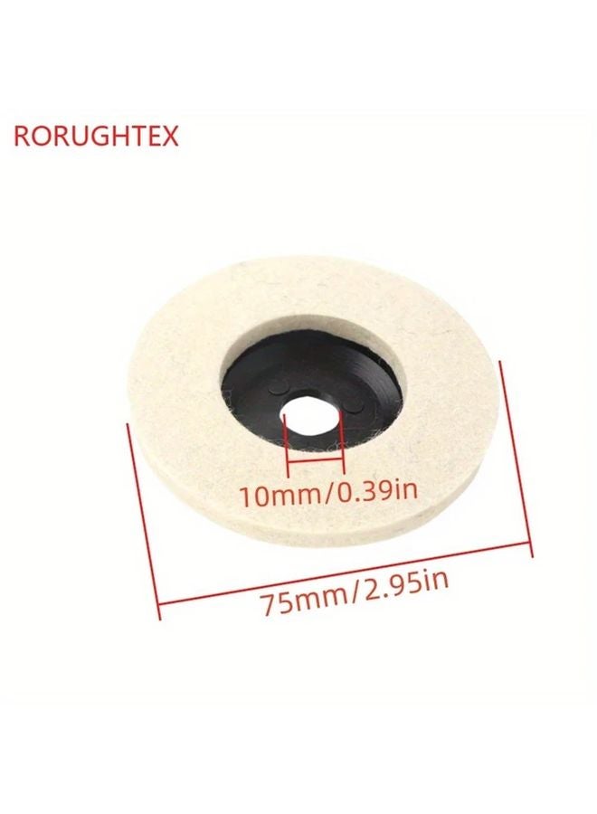 10pcs 75mm Polishing Wheels Compressed Fiber Heat Dissipation For Metal Marble Glass Ceramic Wood Plastic Jewelry - Image 3