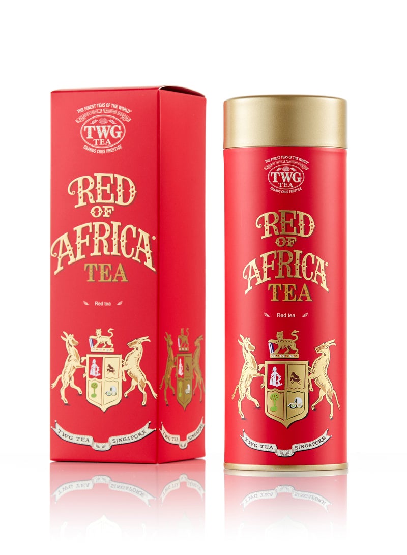 TWG Tea Red of Africa | Loose Leaf Rooibos Tea Blend in Haute Couture Tea Tin, 100g - Image 1