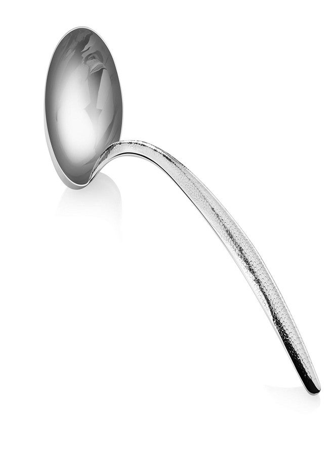 Cuisinox Stainless Steel Ladle Spoon for Soup and Serving, Hand Hammered, 14" - Image 1