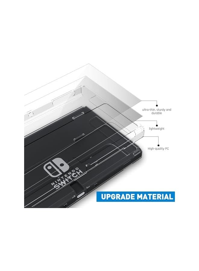 PROMASS Clear Protective Case, Protective Case Cover, for Nintendo Switch Lite Clear Case for Nintendo Switch OLED Model Strong and Durable Not Easy to Fall Off - Image 5