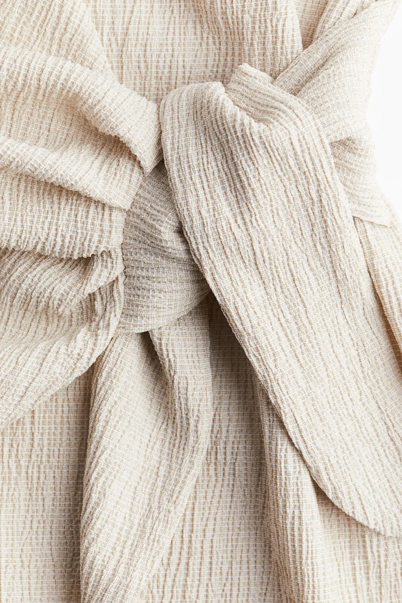 H&M  MAMA Crinkled wrap dress for Women | Best Price UAE