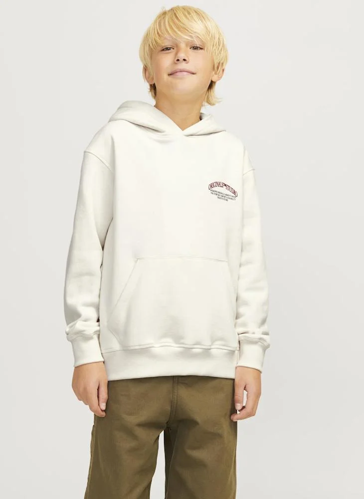 جاك وجونز جونيور Kids Graphic Print Hoodie