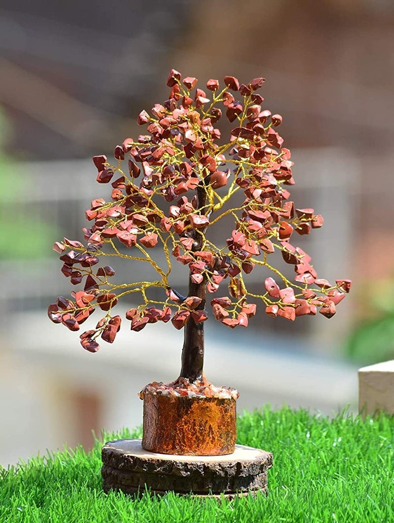 DHYANARSH Reiki Healing Gemstone Tree (400 Chips), Standard - Multicolor - Home Decor - Metaphysical (Jasper Chips) - Image 3