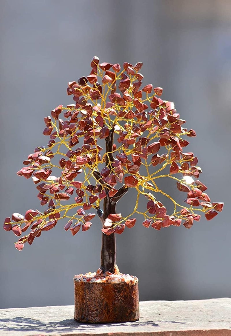 DHYANARSH Reiki Healing Gemstone Tree (400 Chips), Standard - Multicolor - Home Decor - Metaphysical (Jasper Chips) - Image 2