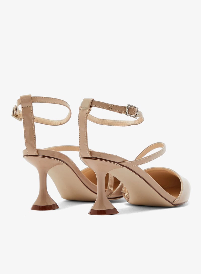 ELLA Pointed toe multi-strap pump with feature heel - Image 4