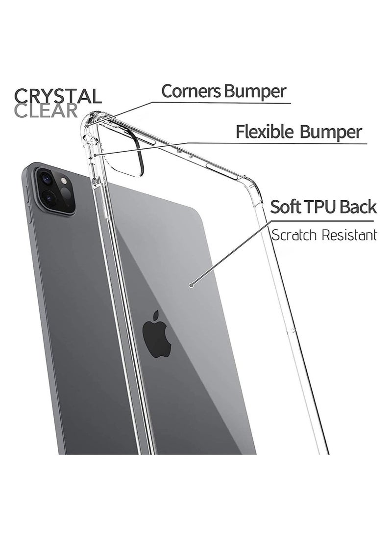 Raxoom Silicon Clear Case for iPad Pro 12.9'' (5th Gen ) 2021, TPU Shockprooof Back Cover, Slim-Fit Protective Case for iPad Pro 12.9 inch 5th Generation - Image 3