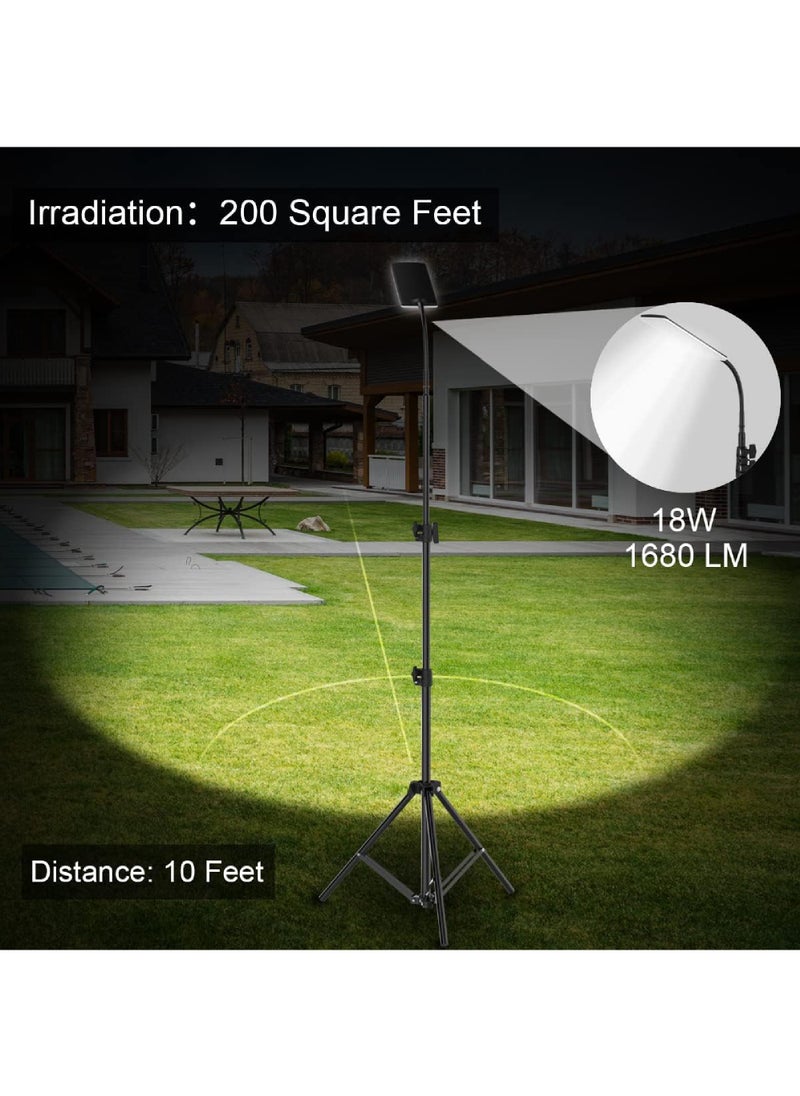Rock Pow LED Camping Light, Portable Outdoor Light with Telescopic Tripod, Powered by USB Port, Multiple Usage Outdoor Lamp for Garden, Patio, Camp, Tent, Fishing and Emergency Car Repair  - Image 4