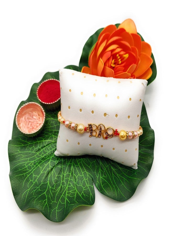 Pride Store Rakhi for brother bhai bhaiya, Bro and Swastik Rakhi (Pack of 2) rakhi for brother Rakhi, 1 Tilak Pack With Rakshabandhan Greet Card For Brothers.Rakhi for 2 Brothers, Bhaiya Bhabhi Rakhi - Image 3