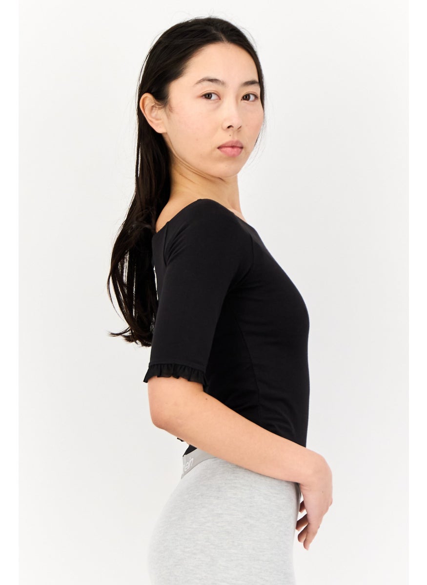PUMA Puma x Charlotte Olympia Women Sportswear Fit Elbow Sleeves Outdoor Bodysuit, Black  - Image 2