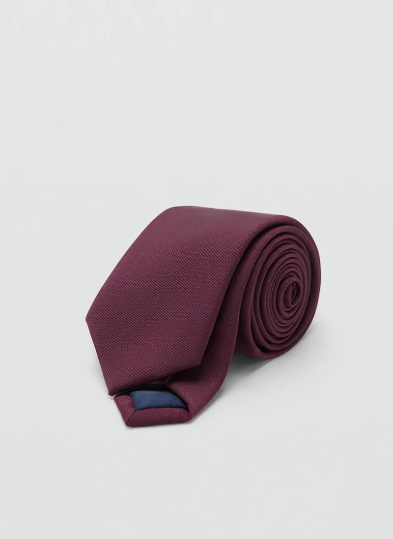 Mango Man Smooth micro-structured tie