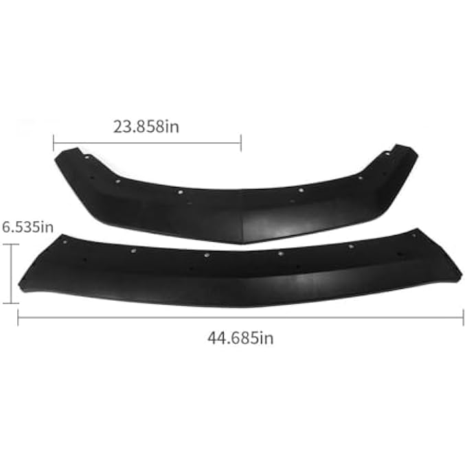 Jogon Front Lip Splitter Spoiler for Ford Mustang S650 GT Ecoboost 2024 2025, ABS Plastic Exterior Trim, 3PCS Chin Spoiler Splitter Diffuser Protector, Not for GT Performance Package and Dark Horse - Image 5