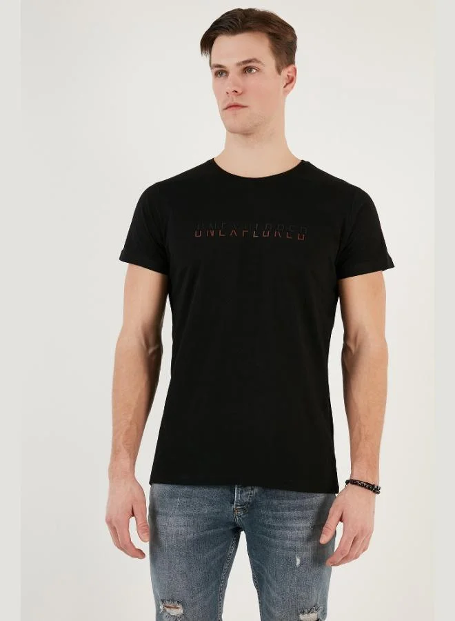 Buratti  Buratti Crew Neck 100% Cotton Slim Fit T Shirt Men's T SHIRT 541UNEXPLORED24 for Men | Best Price UAE