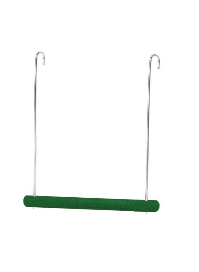 سايج سكوير أرجوحة خشبية طبيعية مرحة مع قفص رملي معلق، منصة تسلق، مقعد تدريب للطيور (كبير) - Image 1