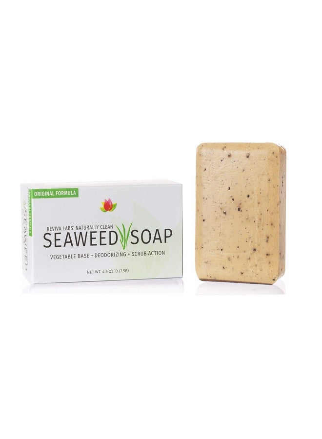 Reviva Labs Reviva Seaweed Soap - 6 Pack - Organic Seaweed Face Scrub and Exfoliating Body Scrub Soap Bar - 4.5 oz. Vegetable Base Natural Bar Soap and Seaweed Bath Detox Soap Made in the USA - Image 2