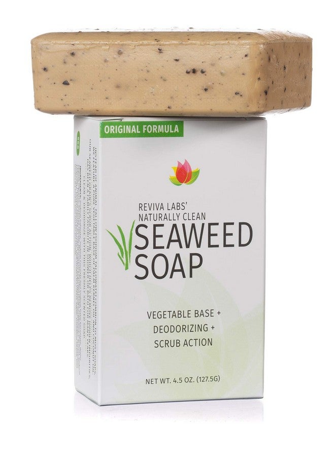Reviva Labs Reviva Seaweed Soap - 6 Pack - Organic Seaweed Face Scrub and Exfoliating Body Scrub Soap Bar - 4.5 oz. Vegetable Base Natural Bar Soap and Seaweed Bath Detox Soap Made in the USA - Image 3