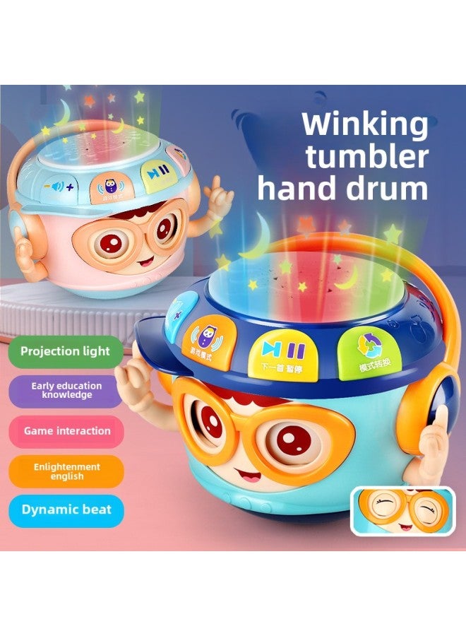 Children's Tumbler Hand Drumming Puzzle Early Education 0-1 Years Old Baby Music Drumming 3-6 Months Baby Toys-Color: Bring Your Own Battery Screwdriver-multi-function Tumbler - Image 2