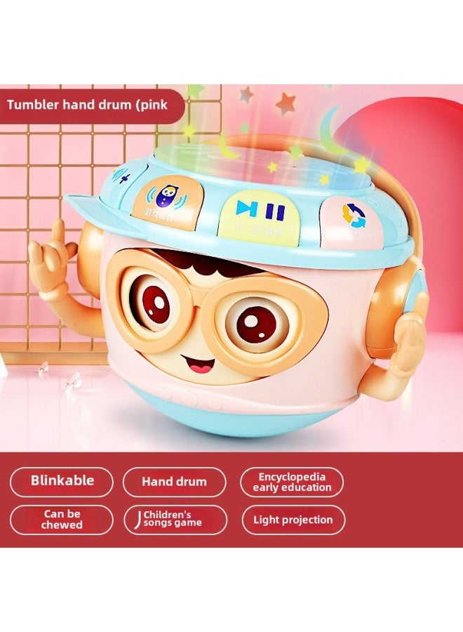 Children's Tumbler Hand Drumming Puzzle Early Education 0-1 Years Old Baby Music Drumming 3-6 Months Baby Toys-Color: Bring Your Own Battery Screwdriver-multi-function Tumbler - Image 1