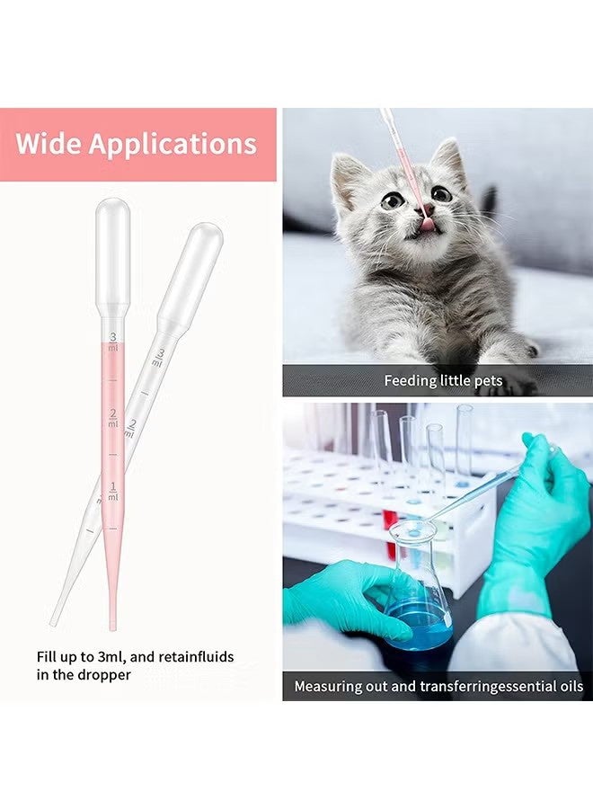 واي جيه ماسحة نقل بلاستيكية قابلة للتخلص تخرج ماسحة مختبر معايرة للمختبر العلمي، التجربة، أداة تكوين، 3 مل - Image 3