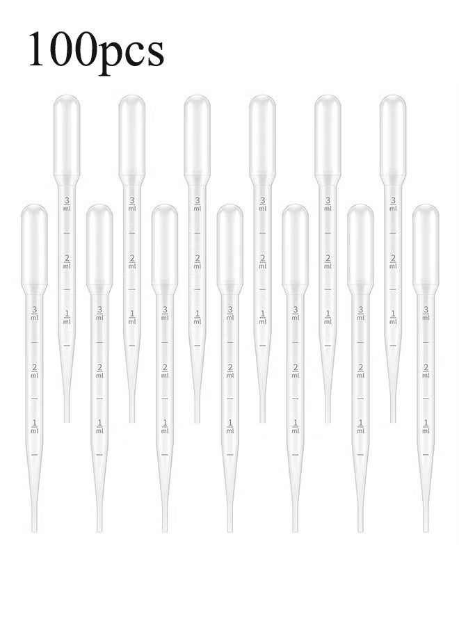 واي جيه ماسحة نقل بلاستيكية قابلة للتخلص تخرج ماسحة مختبر معايرة للمختبر العلمي، التجربة، أداة تكوين، 3 مل - Image 1