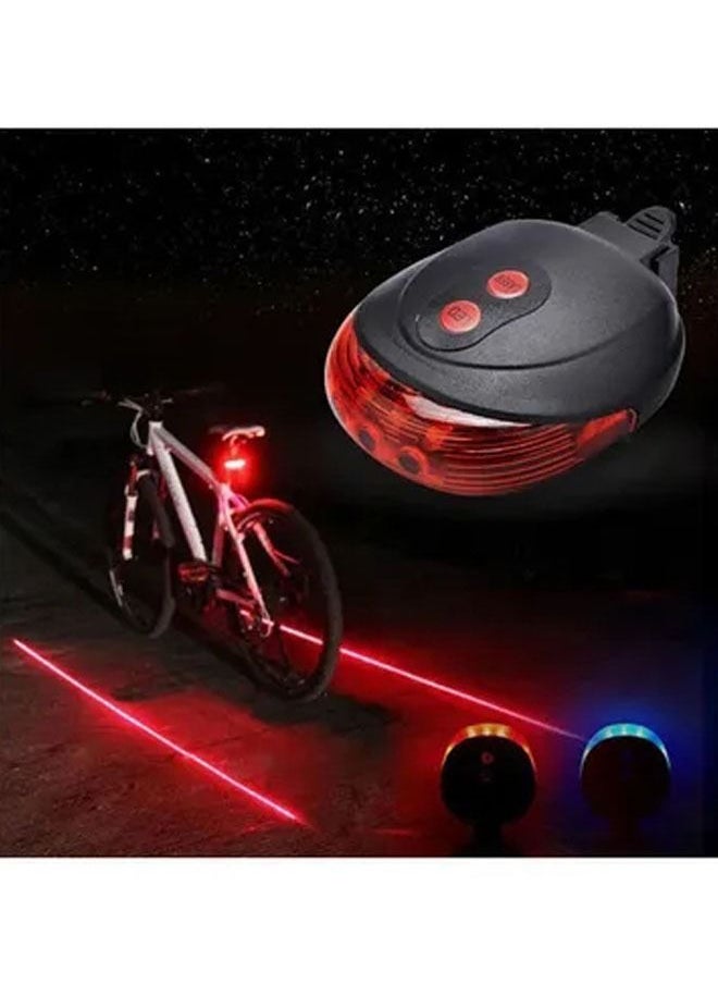 ZCM-HAPPY - 5 LED 2 laser beam rear warning light for bicycle - Image 1