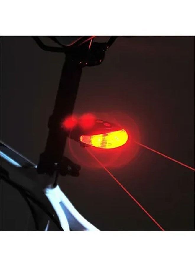 ZCM-HAPPY - 5 LED 2 laser beam rear warning light for bicycle - Image 1