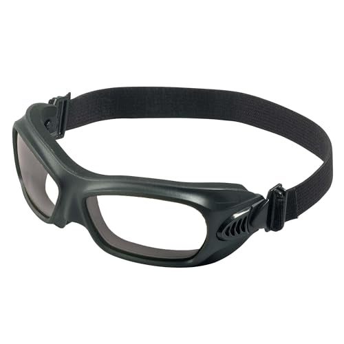 KleenGuard Wildcat* Safety Goggles (20525), Heat Resistant, Clear Anti-Fog Lens, Flexible Wraparound Black Frame, 12 Pairs / Case - Image 1