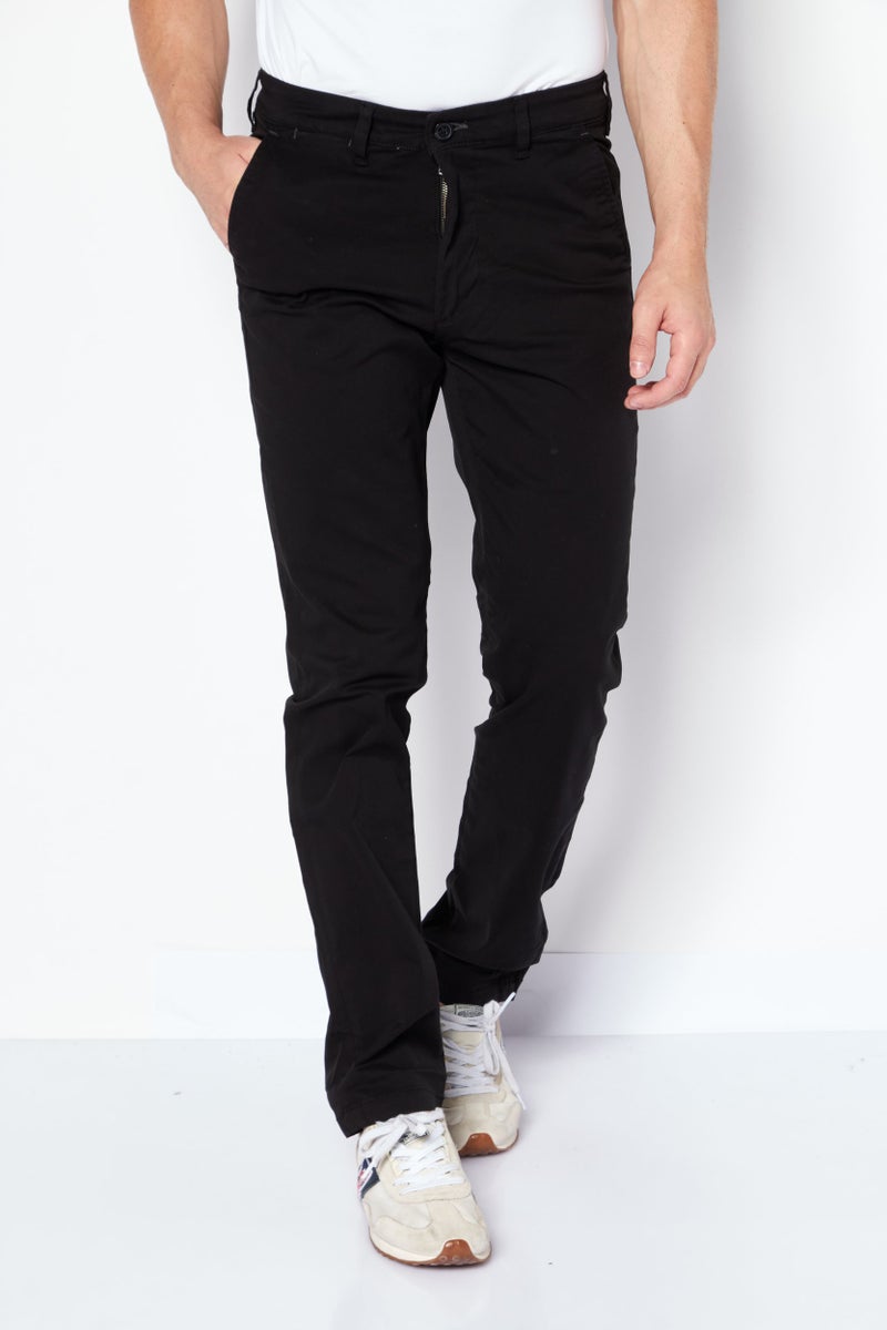 SELECTED سروال رجالي عادي مقاس عادي، أسود - Image 1